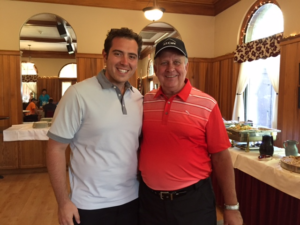 2015 Closest to the Pin Winner Anthony Cardillo with All Care President & CEO Shawn Potter