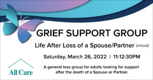 Life After Loss of a Spouse/Partner, Grief Support Group