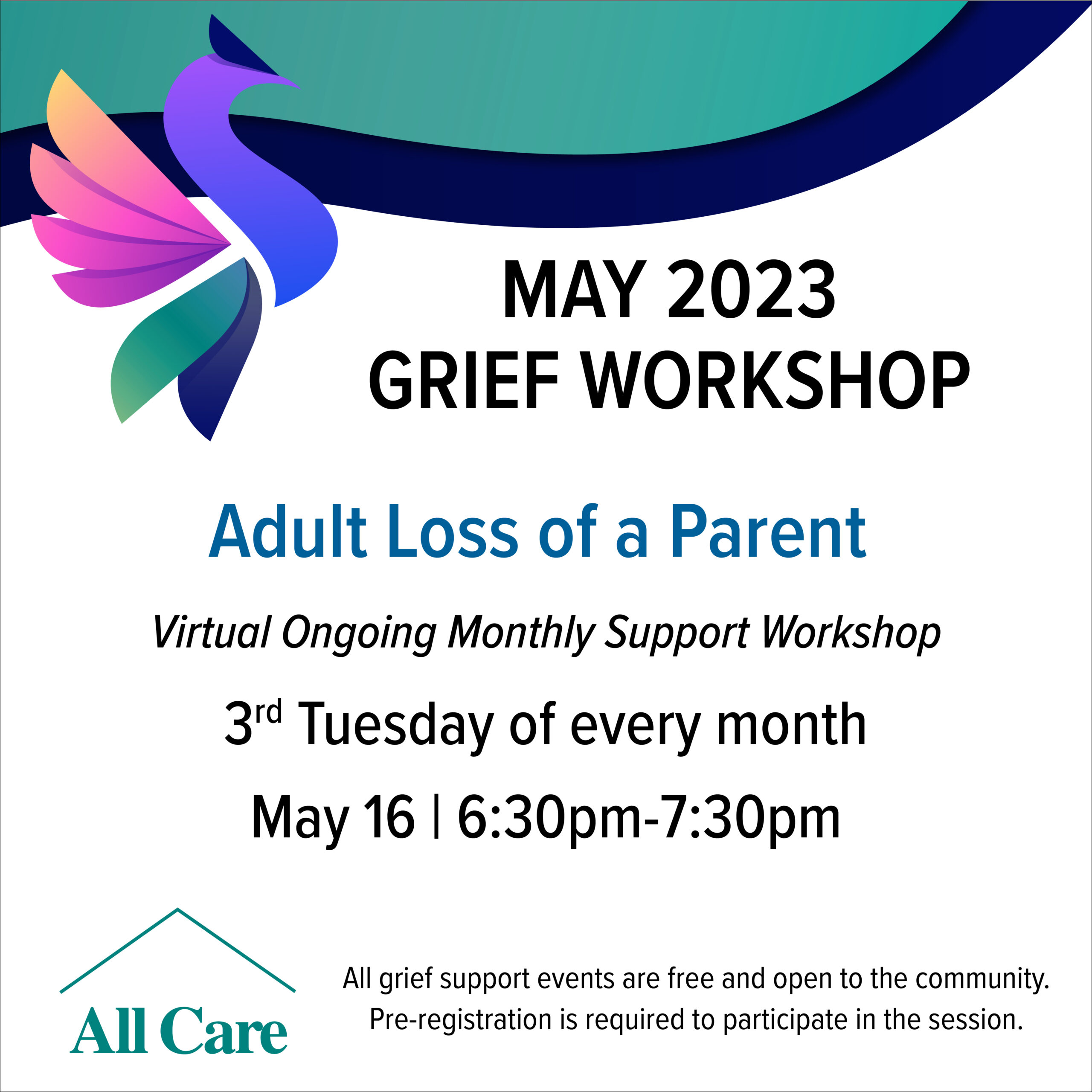Adult Loss of a Parent Grief Support Group