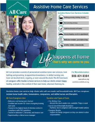 Assistive Home Care Services Flyer